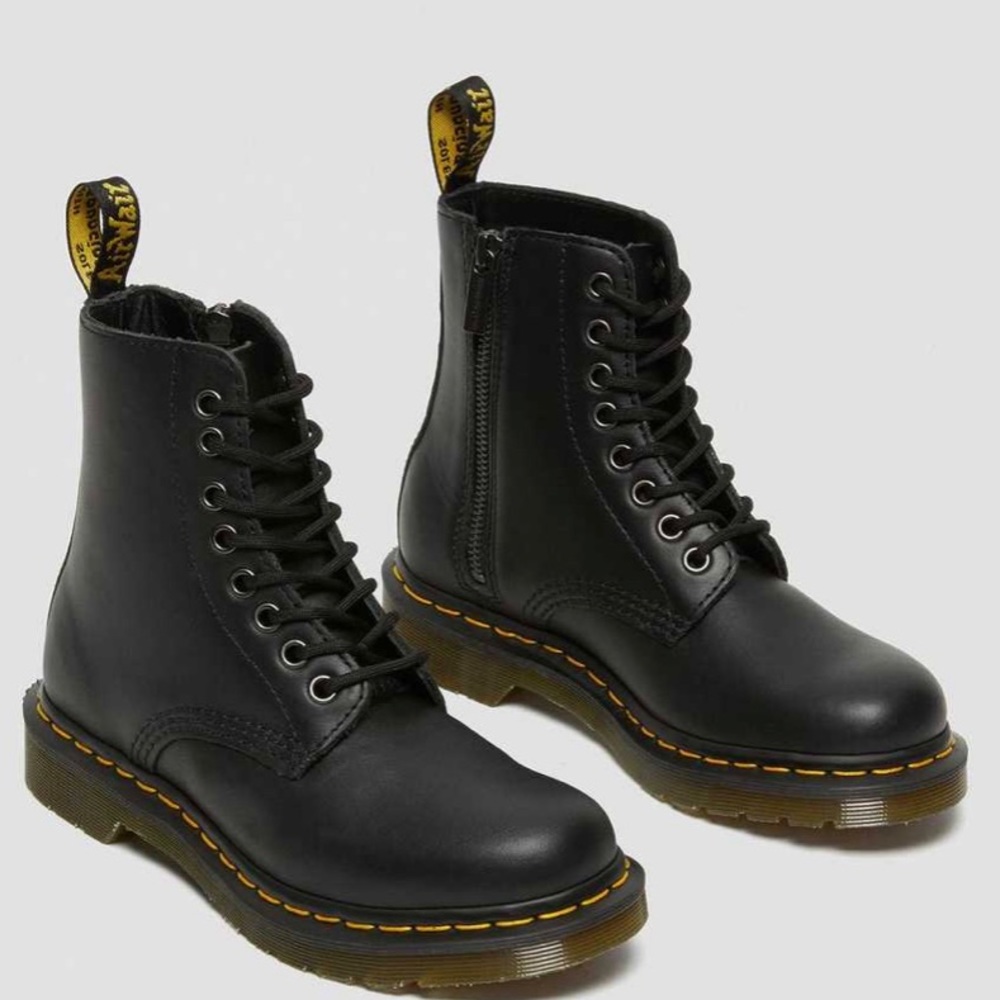 DR MARTENS 1460 PASCAL NAPPA ZIPPER BOOTS